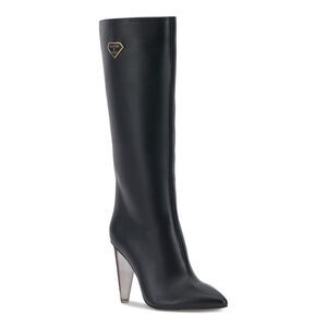 MATEO BY INC Womens Black Charlotte Pointed Toe Stiletto Boots 8.5 M